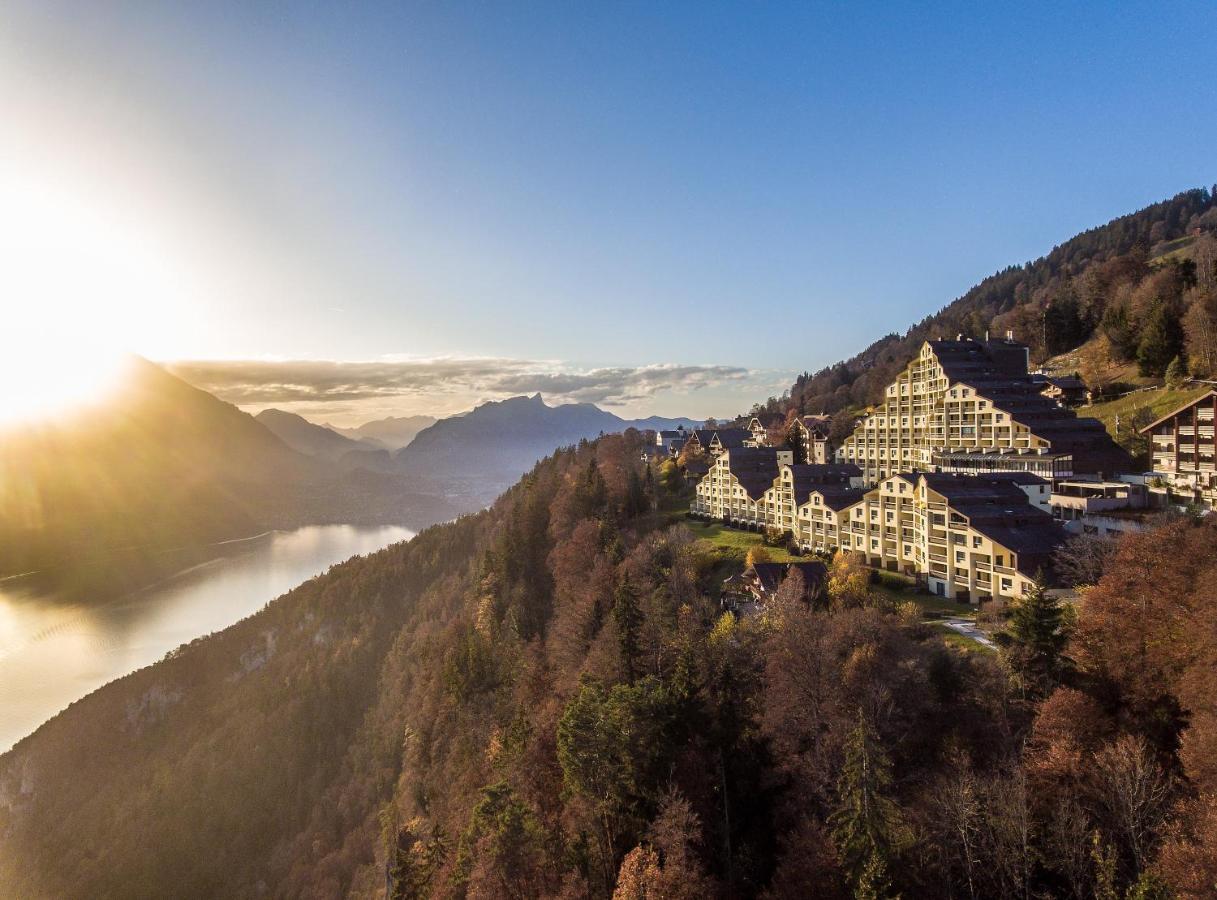 Apartment Enzian Mit Mitbenutzung Spa & Wellness - Griwa Rent Ag Beatenberg Buitenkant foto
